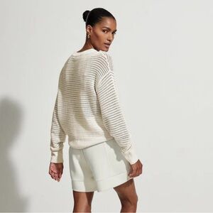 Varley Cream Knit Sweater